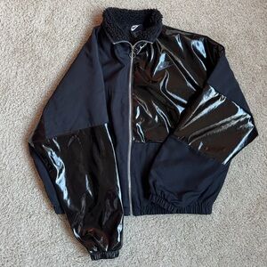 Nike Black and patent leather Jacket
